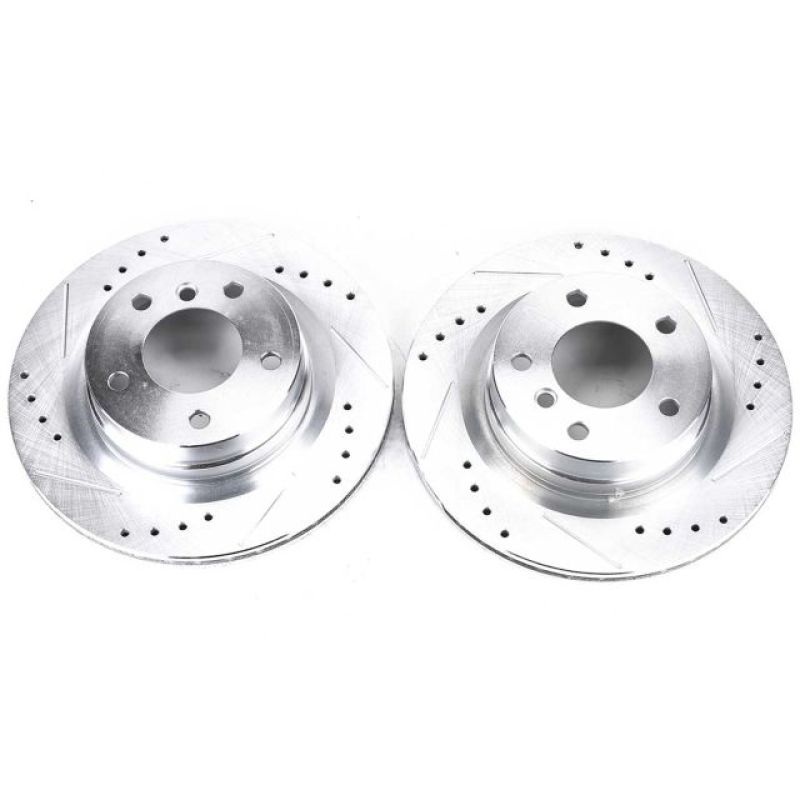 PowerStop Power Stop 2006 BMW 325i Rear Evolution Drilled & Slotted Rotors – Pair