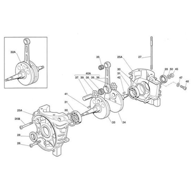 (32A) IA-A-125617 Complete Crankshaft 07 Leopard