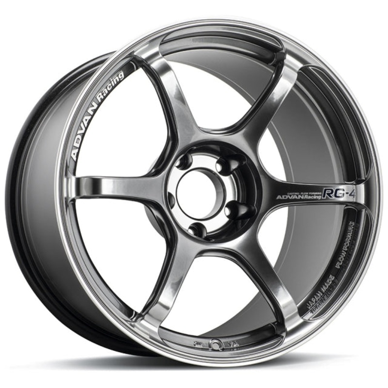 Advan RG-4 Wheel – 18×8.5 +37 | 5×114.3 | Racing Hyper Black & Ring