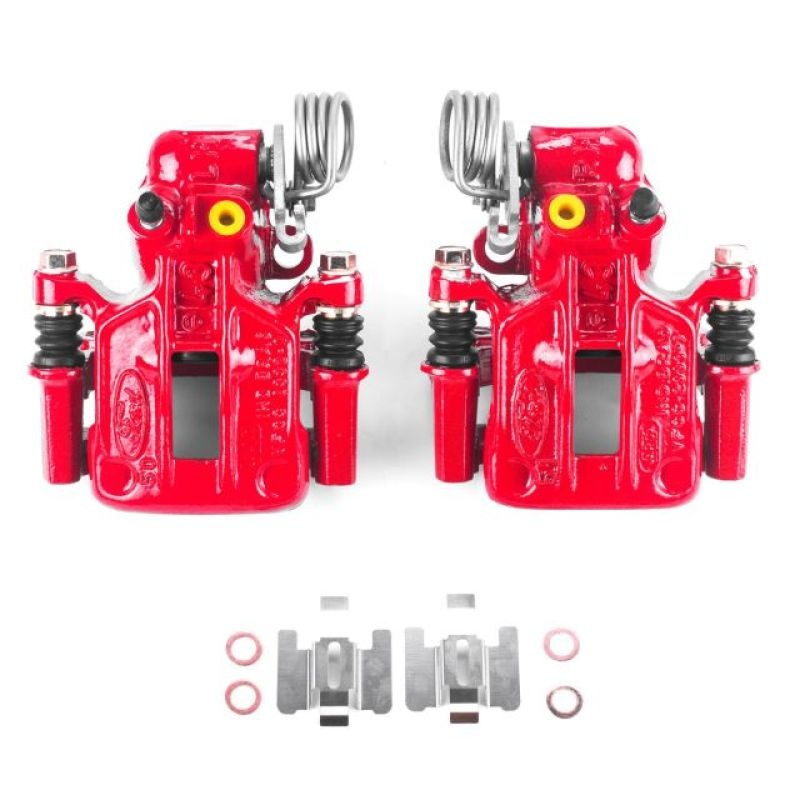 Power Stop 93-07 Ford Taurus Rear Red Calipers w/Brackets – Pair