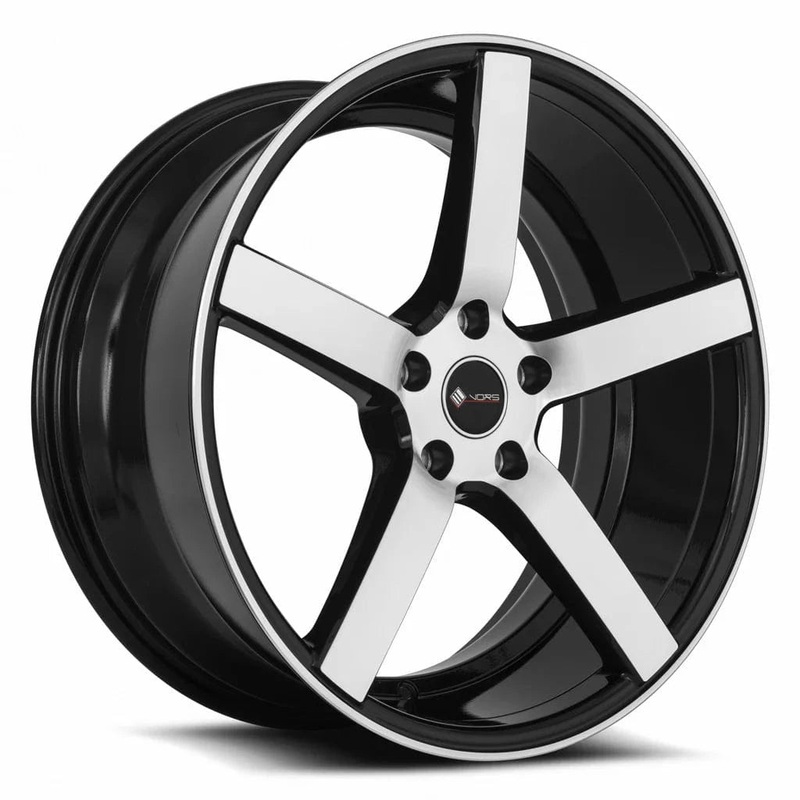 VORS TR5 19″ 5×114.3 Black Machined Face