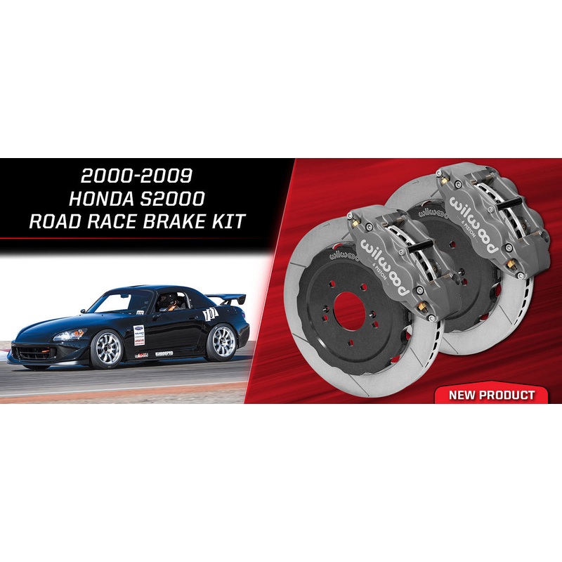 Wilwood Forged Superlite 6R Front Brake Kit 2000-2009 Honda S2000 12.88″ GT Slotted Rotor w/ Lines