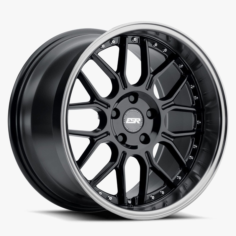 ESR CS18 19″ 5×120.6 (Custom Drill) Gloss Black w/ Machined Lip