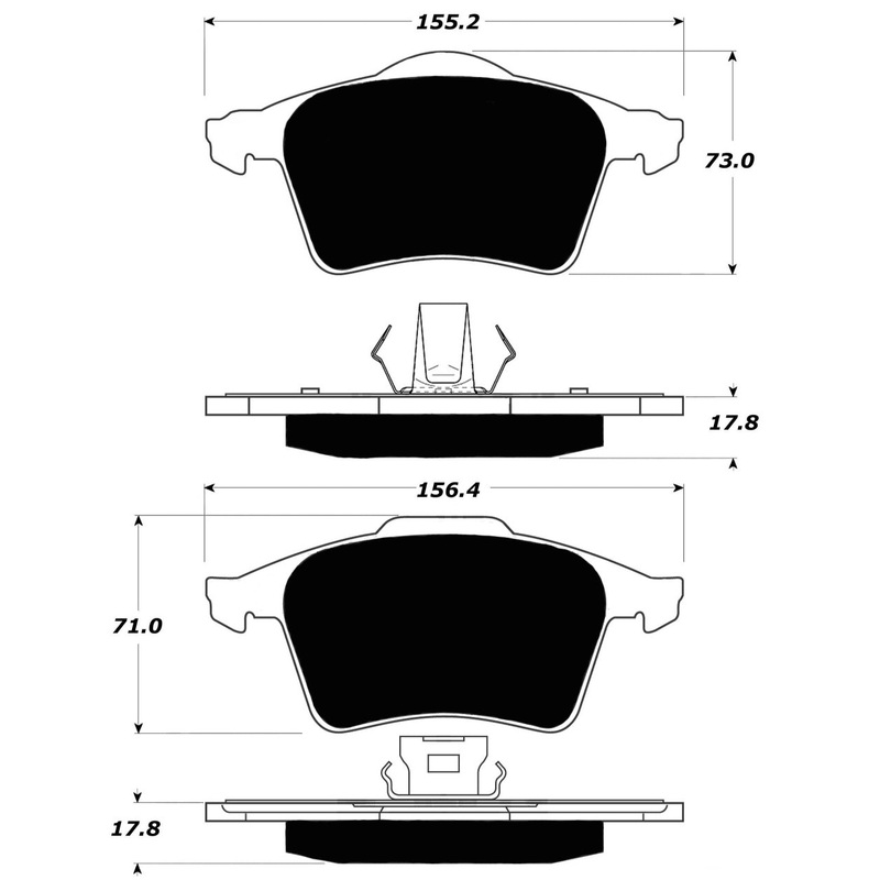 Porterfield Brake Pads for 2009 MAZDA 3 Mazdaspeed