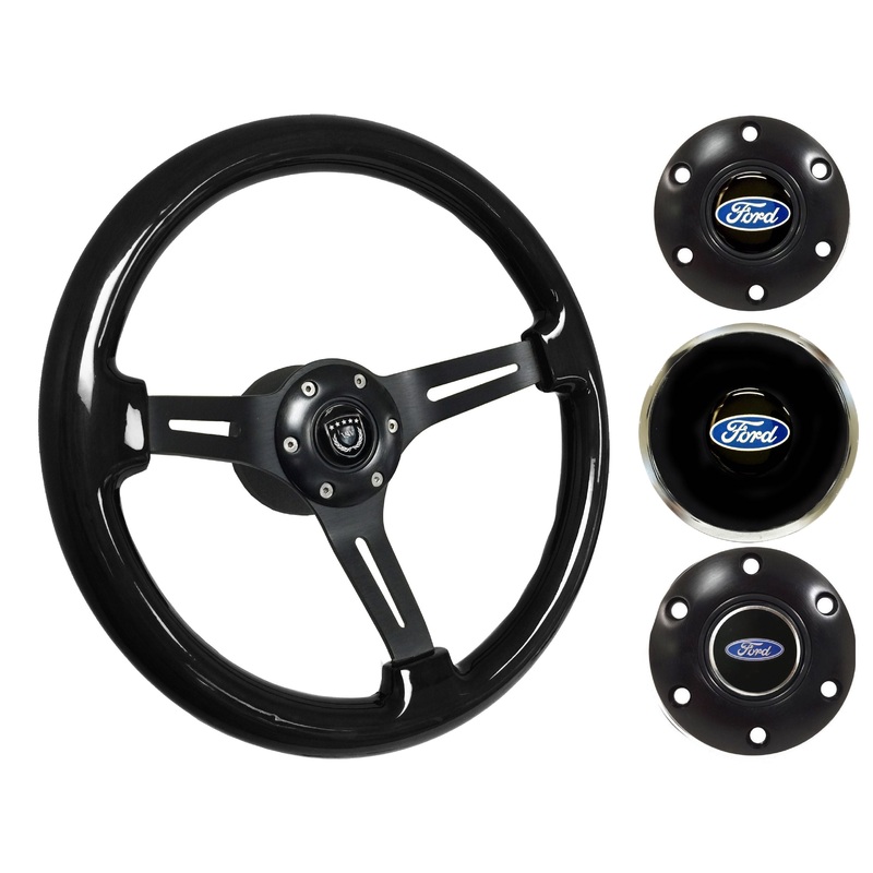 1968-78 Ford Fairlane Steering Wheel Kit | Black Ash Wood | ST3073