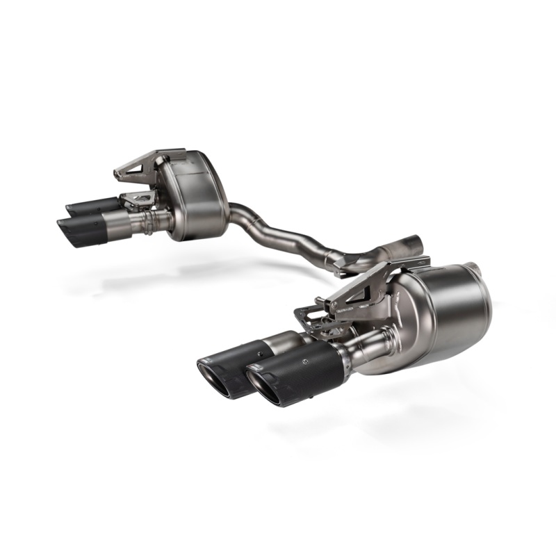 Akrapovic 2024+ Porsche Panamera Slip-On Line (Titanium) w/ Carbon Tips: Requires V6 or V8 fit kit