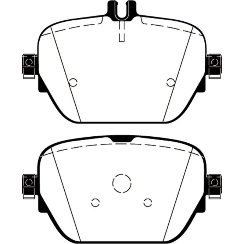 EBC 2019+ Mercedes-Benz CLS53 AMG (C257) 3.0L Turbo Redstuff Rear Brake Pads