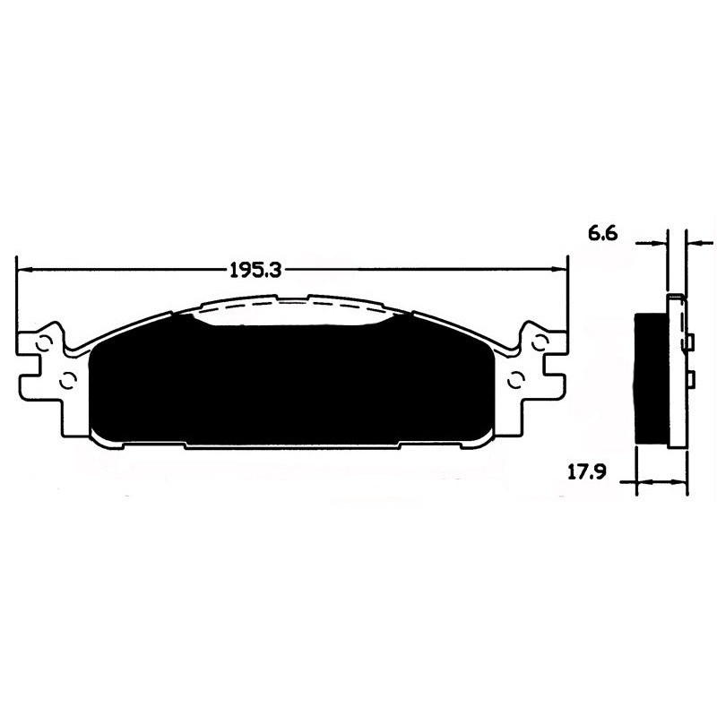 Porterfield Brake Pads for 2012 FORD FLEX