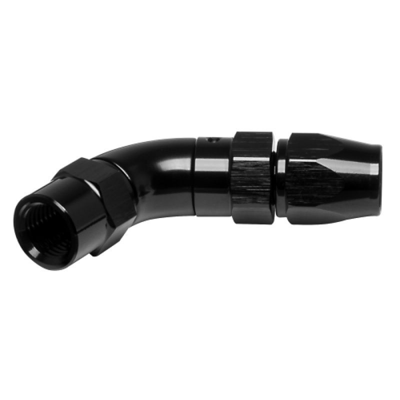 Vibrant -3AN 45 Degree High Flow Hose End Fitting for PTFE Lined Flex Hose – Aluminum