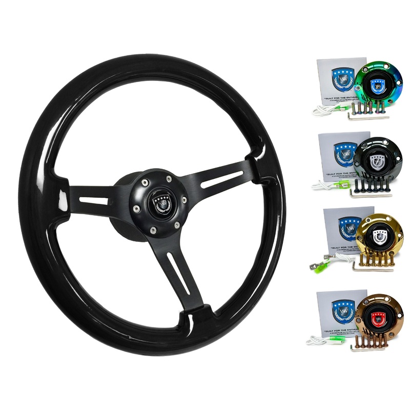 1998+ Volkswagen Beetle Steering Wheel Kit | Black Ash Wood | ST3073