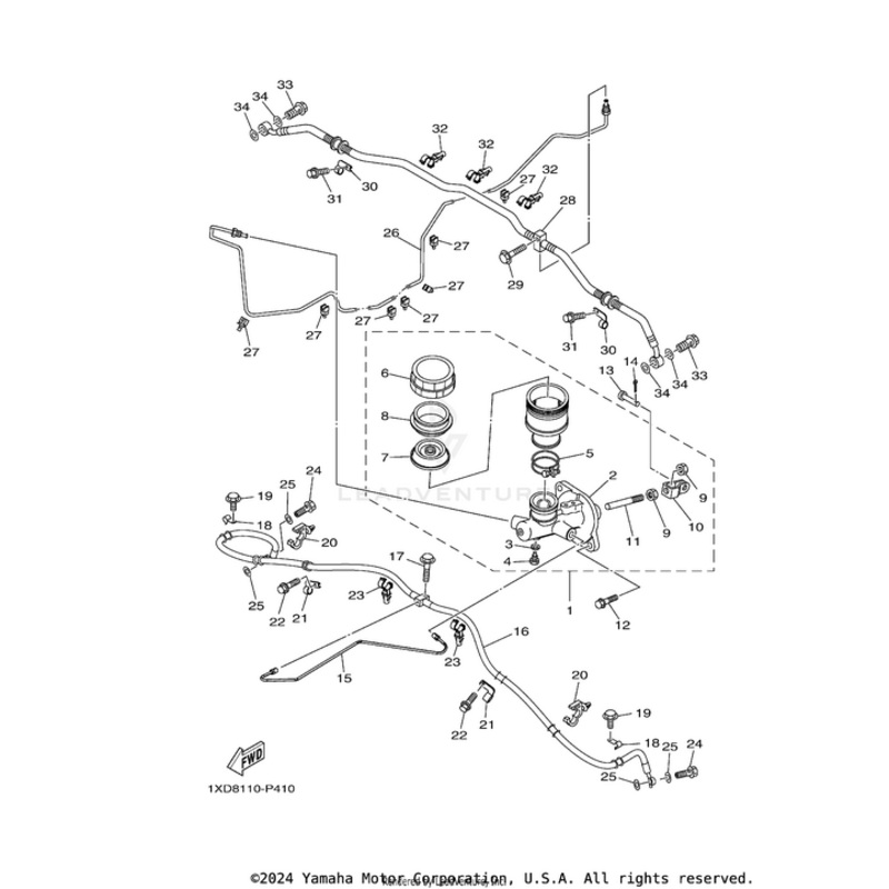 Brake Hose 2 by Yamaha