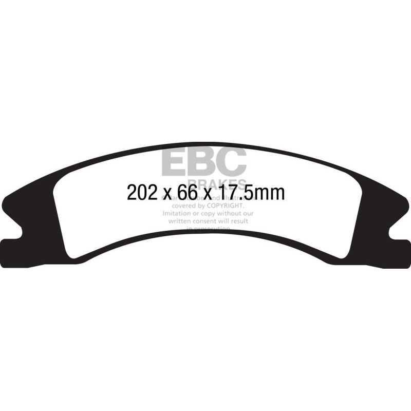 EBC 15+ Cadillac Escalade Ext/Esv 6.2 2WD Yellowstuff Front Brake Pads