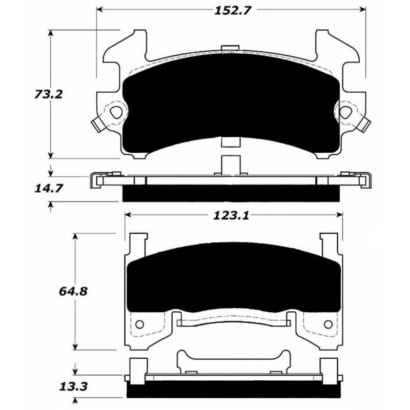 Porterfield Brake Pads for 1985 GMC S-15 Pickup 2WD