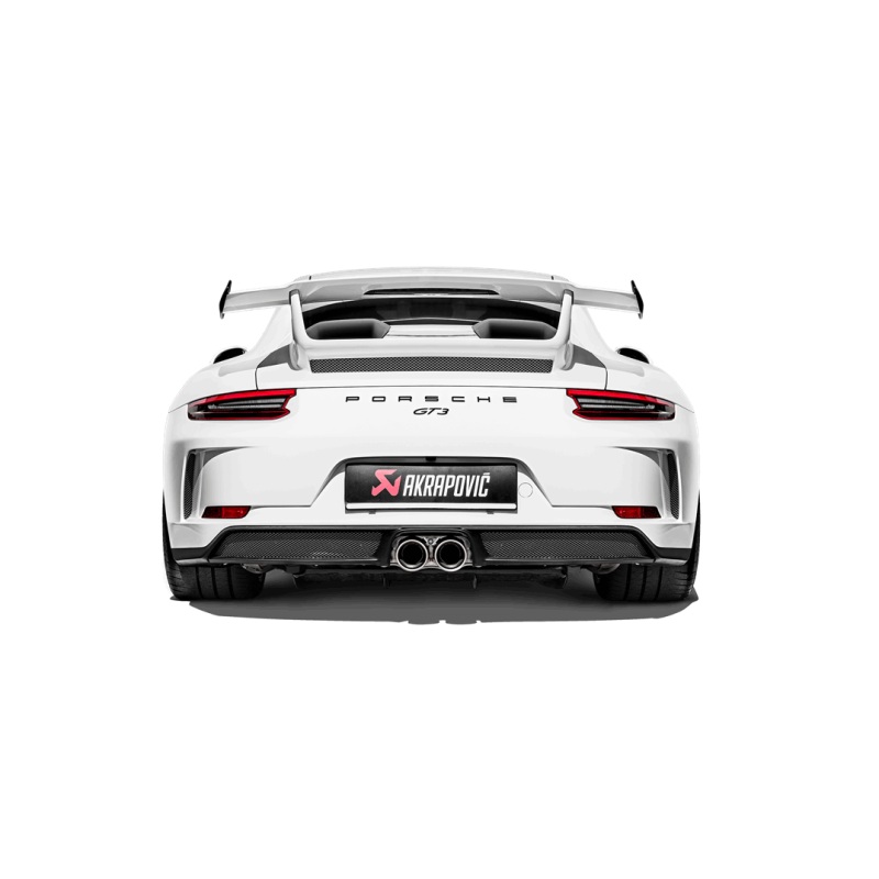 Akrapovic Slip-On Race Line Titanium Exhaust w/ Titanium Tail Pipe Set – 2018 Porsche 911 GT3 (991.2)