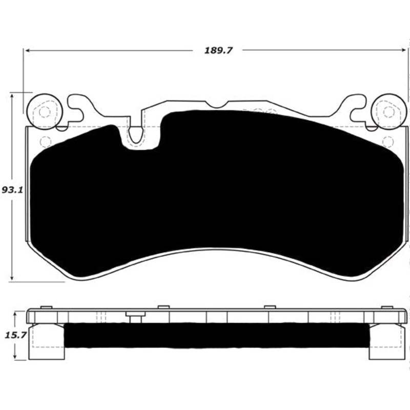 Porterfield Brake Pads for 2015 MERCEDES-BENZ C63 AMG S