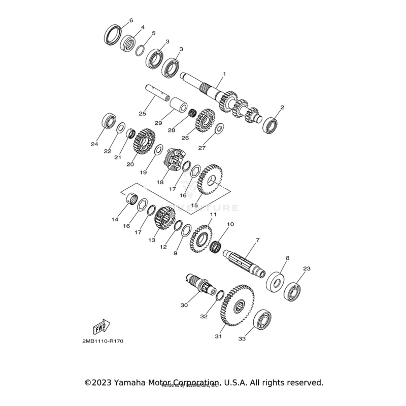 Washer, Gear Hold by Yamaha