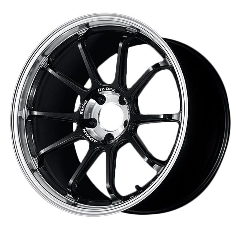 Advan RZ-DF2 Wheel – 19×9.5 +29 | 5×114.3 | Diamond Cut & Racing Titanium Black