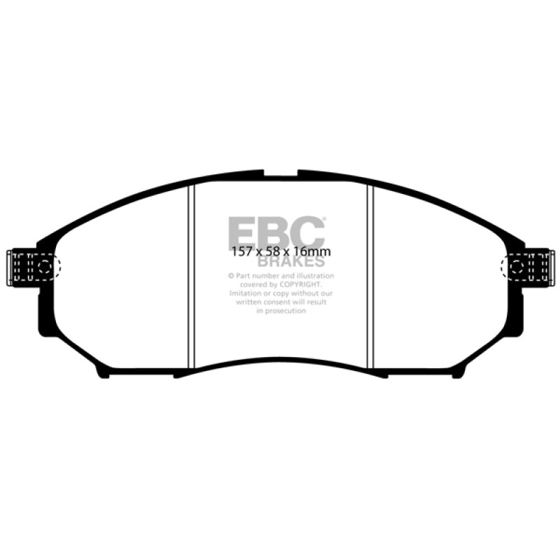 EBC 08-13 Infiniti EX35 3.5 Greenstuff Front Brake Pads