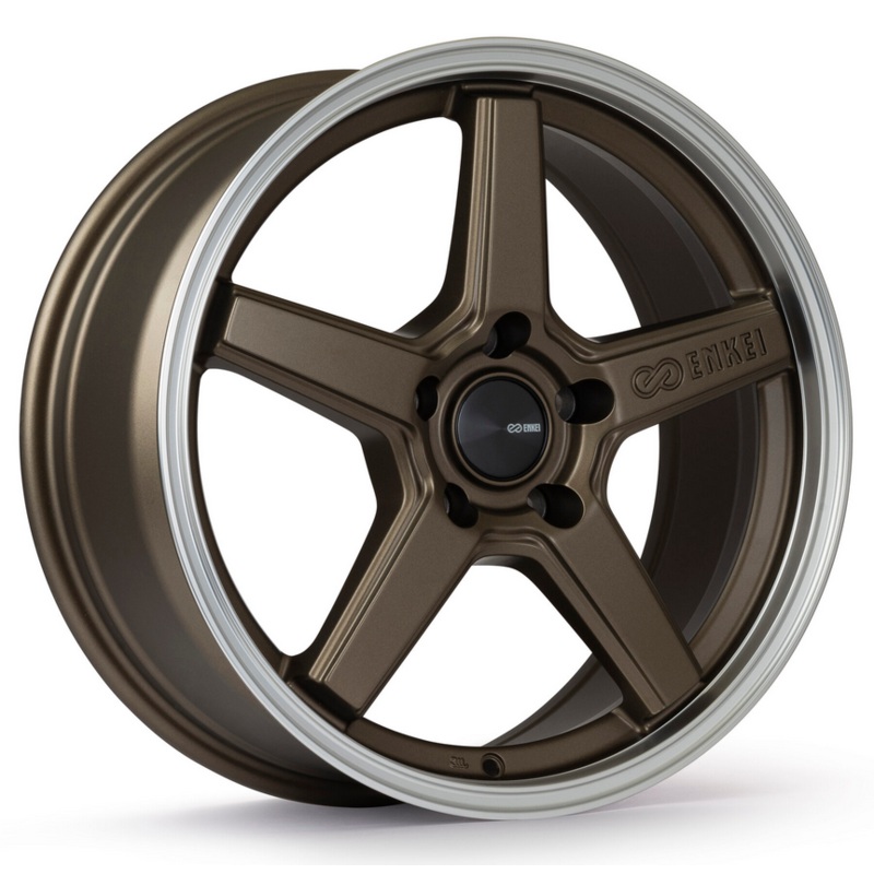 17×7.5 Enkei Quasar Matte Bronze w/Machined Lip
