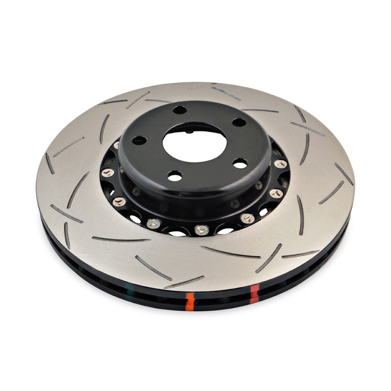 DBA 02-10 WRX / 13+ FR-S / 13+ BRZ Premium  Front Slotted 5000 Series 2 Piece Rotor w/ Black Hat