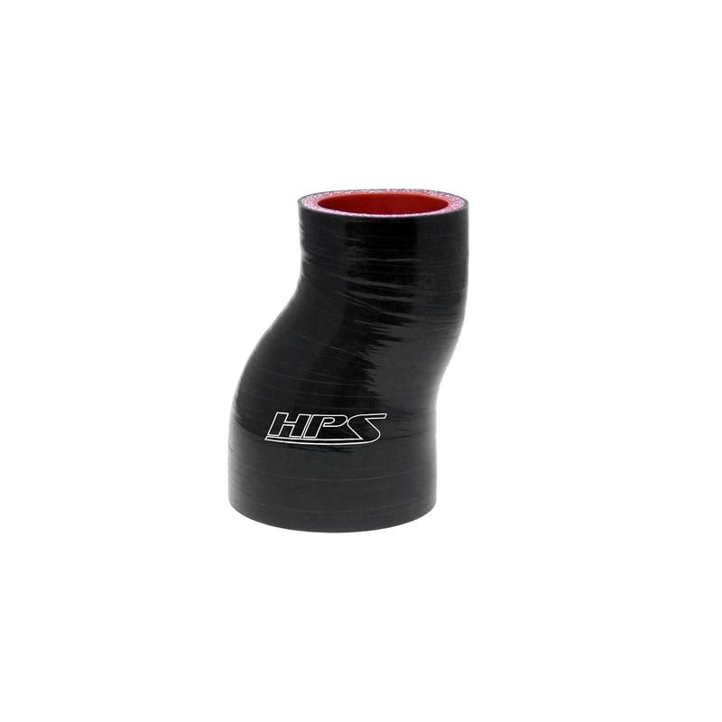 HPS 2″ – 2-3/4″ 4-ply Reinforced Silicone Offset Coupler Hose | Universal (HTSOR-200-275-BLK)