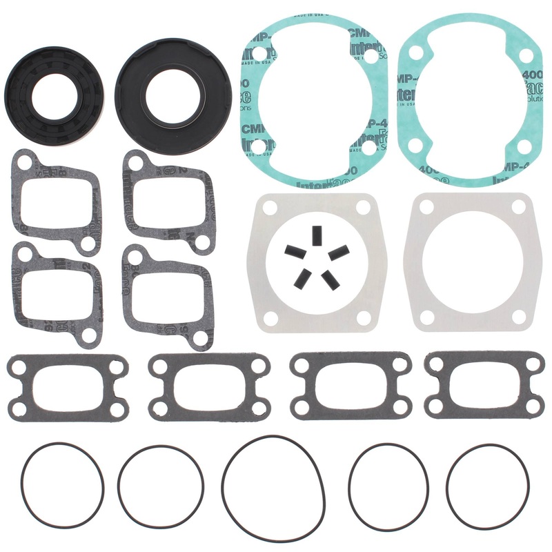 Vertex 711023A Pistons 80-86 Citation 377cc/87-88 Safari 380cc Complete Gasket Kit w/ Seals