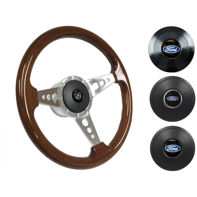 1965-68, 70-77 Ford Truck Steering Wheel Kit | Mahogany Wood | ST3076