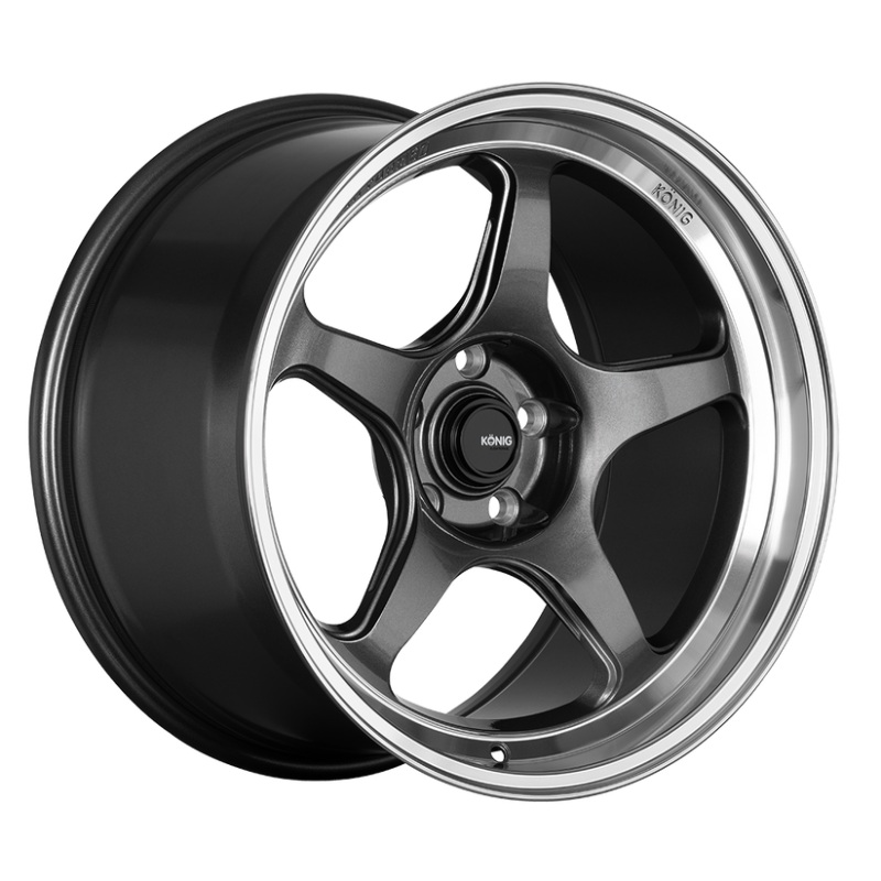 KONIG Hyperspec Wheel – 19×9.0A +42 | 5×112 | Anthracite Metallic w/ Machined Lip