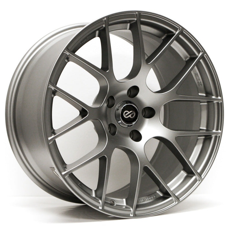 Enkei Raijin 18×8.5 50mm Offset 5×114.3 Bolt 72.6 Bore Dia Titanium Gray Wheel *Min Qty 60*