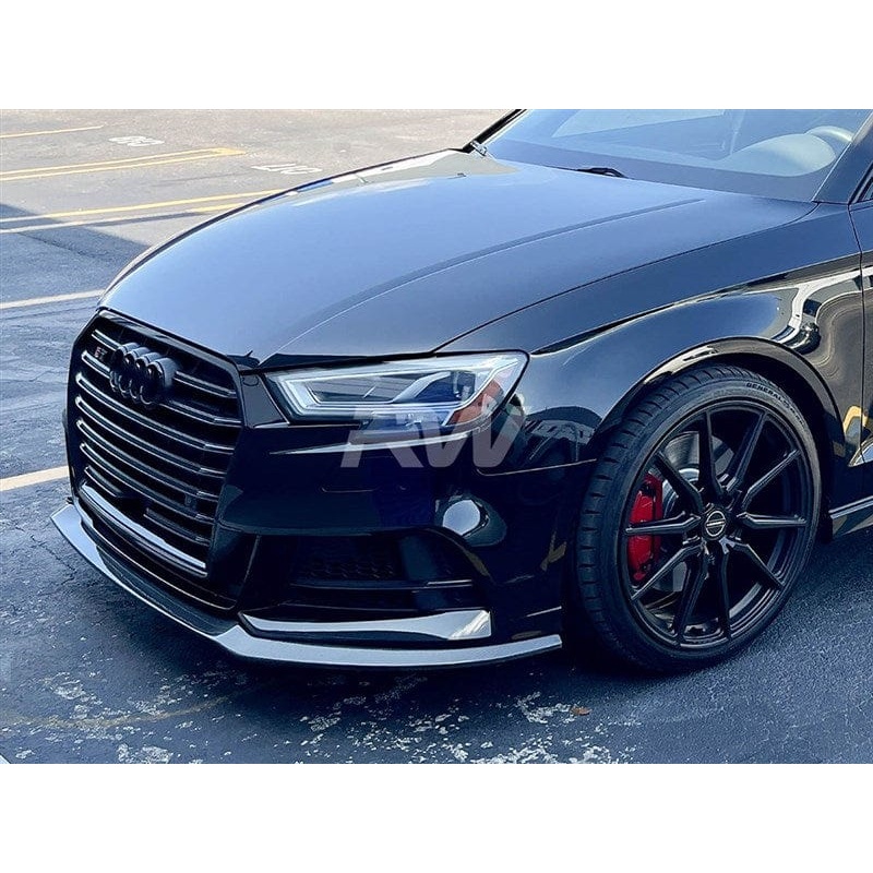 RW Carbon Carbon Fiber GTX Front Lip – Audi / 8V / A3 / S-Line / S3 / Facelift
