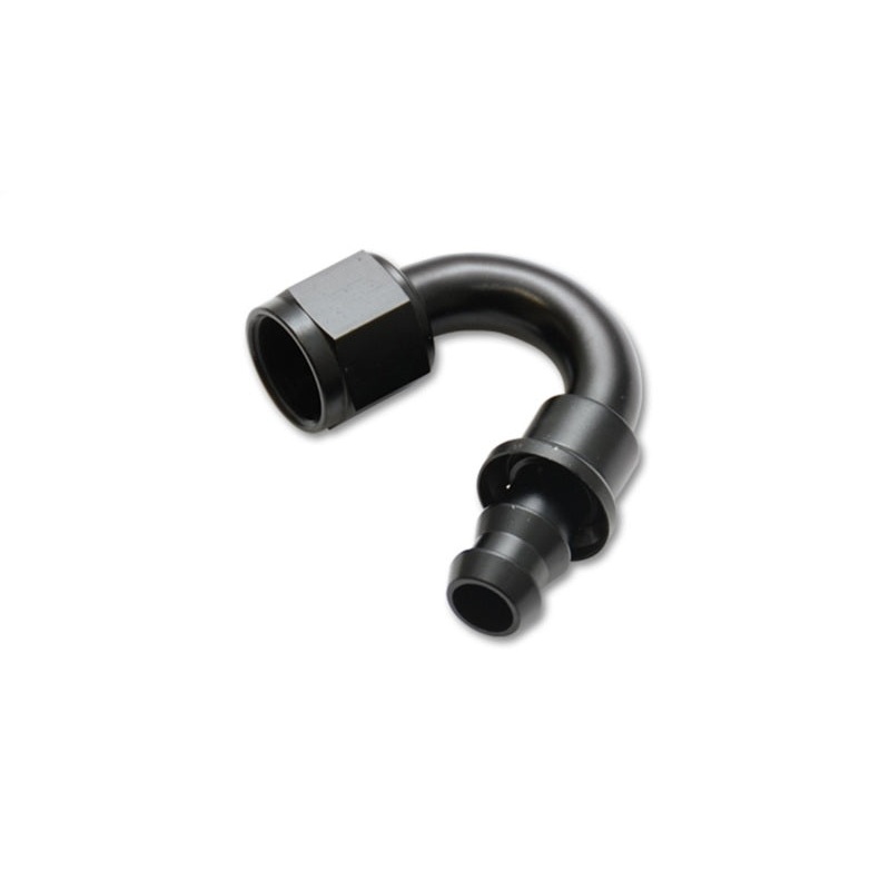 Vibrant -8AN Push-On 150 Deg Hose End Fitting – Aluminum