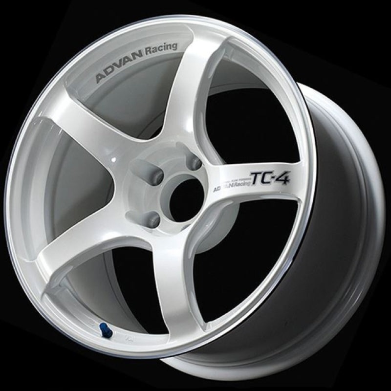 Advan TC4 18×7 / 4×100 / +41 Offset / 63 CB – Racing White Metallic & Ring