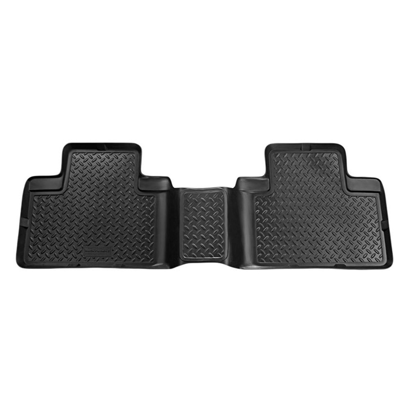 Husky Liners Classic Style 2nd Row Black Floor Liners | 2004-2015 Nissan Titan Crew Cab (66651)