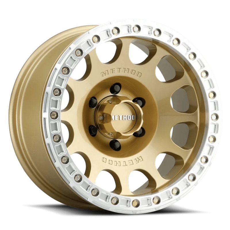 Method Race Wheels MR105 V3 Beadlock 17″ 5×127 Gold w/ Zinc Hardware Kit