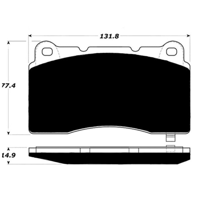 Porterfield Brake Pads for 2014 CADILLAC ATS w/ Brembo Front Calipers