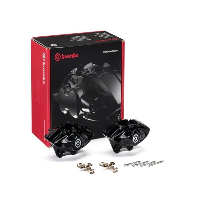 Brembo OE 16-21 BMW M2/17-18 M3/17-20 M4/14-16 M235i Hydraulic Rear X-Style Brake Calipers – Black