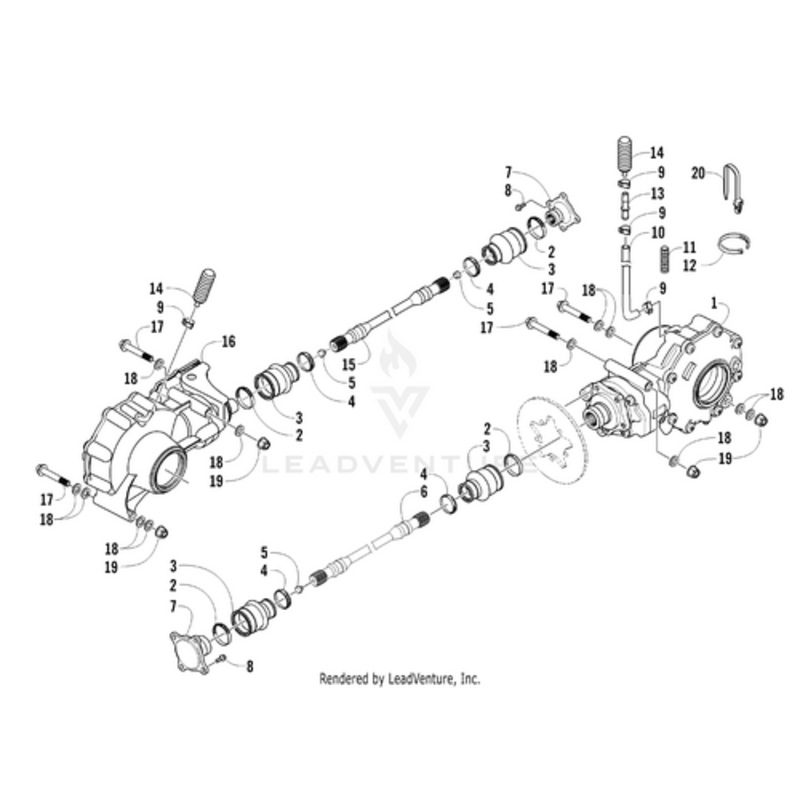 Rear Gearcase by Arctic Cat