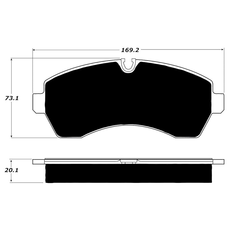Porterfield Brake Pads for 2013 FREIGHTLINER SPRINTER 3500