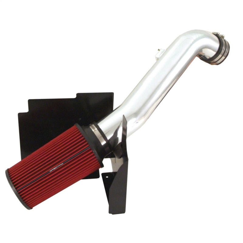 Spectre 01-04 GM Truck V8-6.6L DSL Air Intake Kit – Clear Anodized w/Red Filter