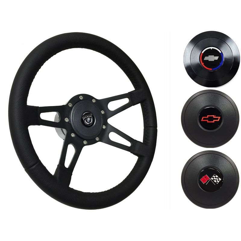 1970-88 Monte Carlo Steering Wheel Kit | Black Leather | ST3170