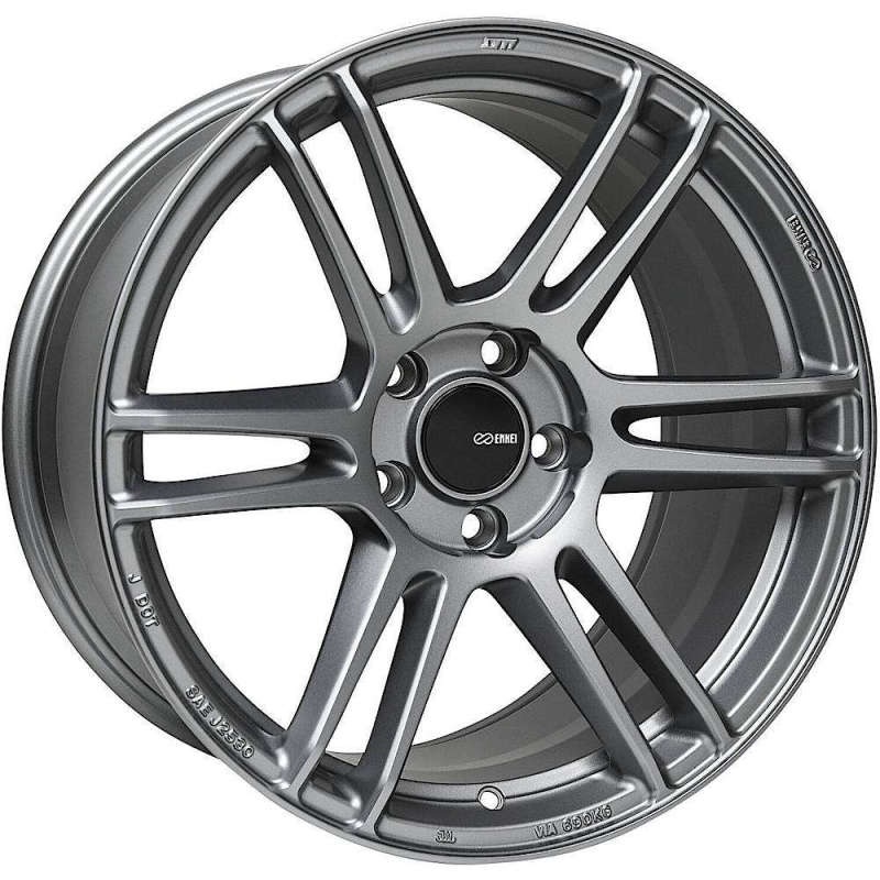 Enkei TSR-6 18×8 5×112 45mm Offset 72.6mm Bore Titanium Gray Wheel