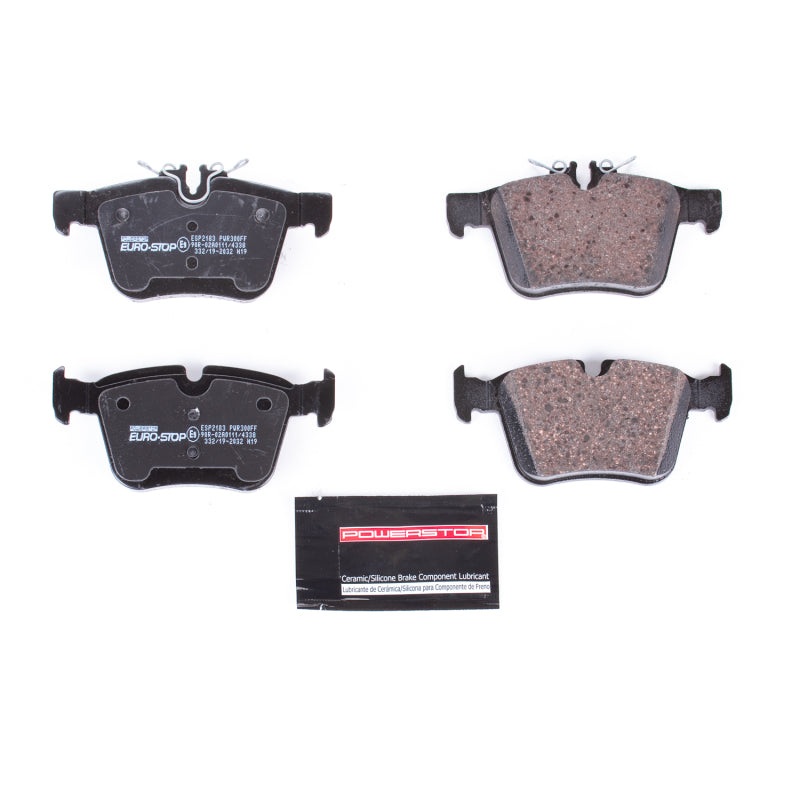 PowerStop Power Stop 2015 Mercedes-Benz C400 Euro-Stop ECE-R90 Rear Brake Pads