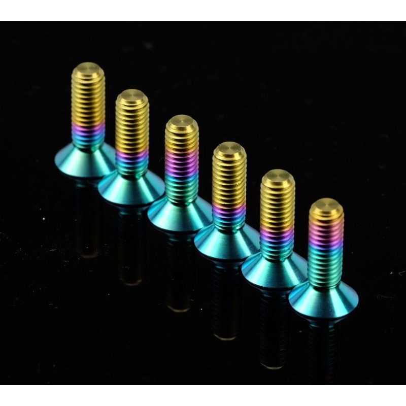 NRG Titanium Steering Wheel Screw Upgrade Kit – Conical (SWS-100TI)