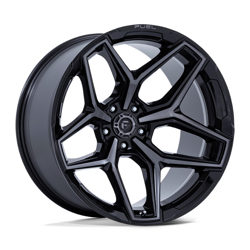Fuel Wheels Flux 17″ 5×127 Gloss Black Brushed Face With Gray Tint