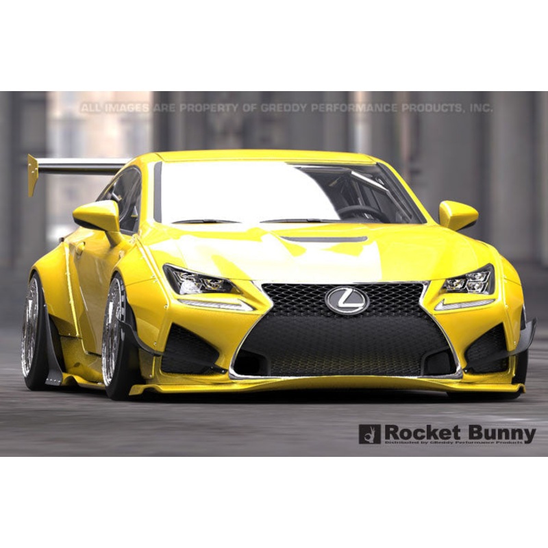 GReddy Rocket Bunny Rear Over-Fenders +70mm | 2015+ Lexus RC F (17010256)