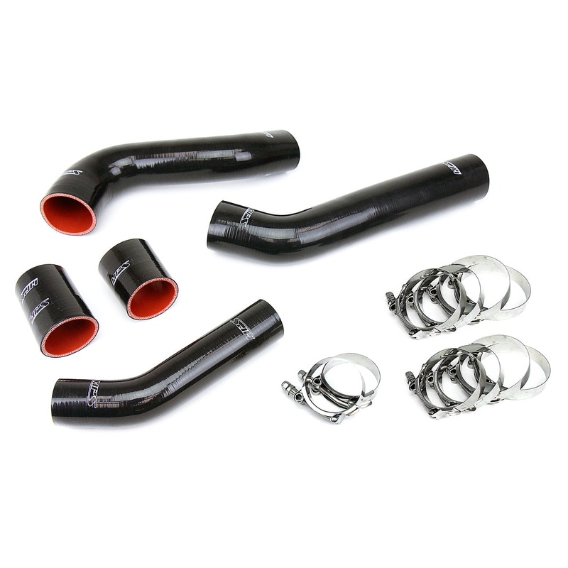 HPS Silicone Intercooler Hose Kit | 2008-2015 Mitsubishi Evo X (57-1228-BLK)
