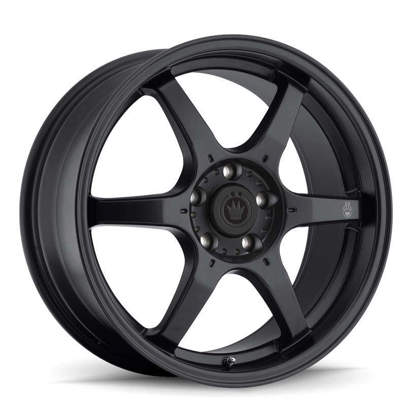 Konig Backbone 16×7 4×100 ET40 Matte Black Milling Logo on Spoke