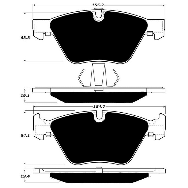 Porterfield Brake Pads for 2009 BMW Z4 sDrive35i