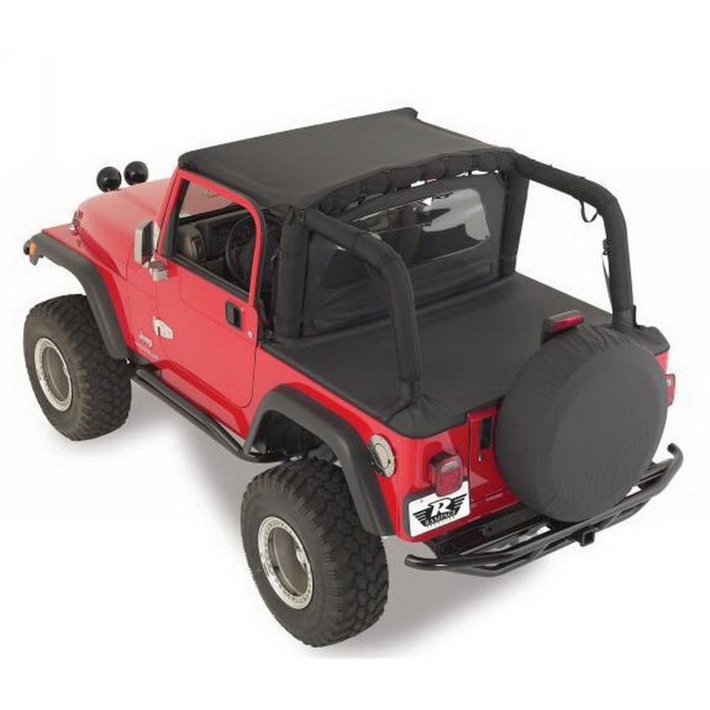 Rampage 1992-1995 Jeep Wrangler(YJ) Tonneau Cover – Black Denim