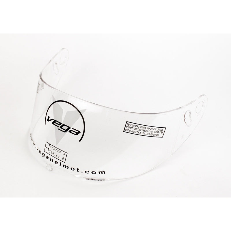 Vega KJ2 Adult Karting Helmet Shield, Clear